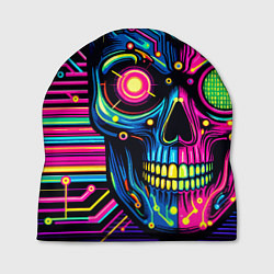 Шапка Pop art skull - ai art, цвет: 3D-принт