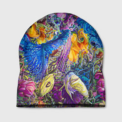 Шапка Абстрактный растительный паттерн - нейросеть, цвет: 3D-принт