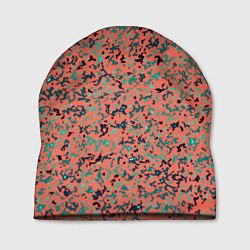 Шапка Розово-бирюзовый абстрактный