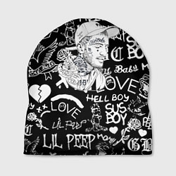 Шапка Lil Peep pattern автографы лого