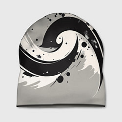 Шапка Инь-янь абстракция - нейроарт, цвет: 3D-принт