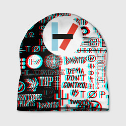 Шапка Twenty one pilots glitch pattern, цвет: 3D-принт