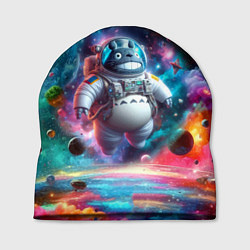 Шапка Astronaut Totoro in neon space - ai art fantasy