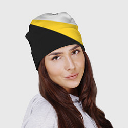 Шапка Мы русские с нами Бог малый черный кцк Николай II, цвет: 3D-принт — фото 2