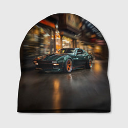 Шапка Спорткар с оранжевыми десками, цвет: 3D-принт