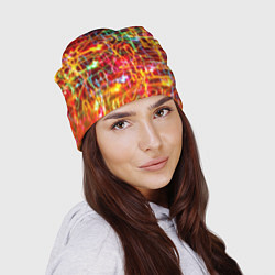 Шапка Неоновый хаос, цвет: 3D-принт — фото 2