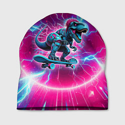 Шапка Cyber tyrannosaurus is a cool skateboarder