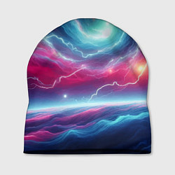 Шапка Spiral neon galaxy - ai art fantasy, цвет: 3D-принт