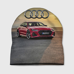 Шапка Audi RS 7 на закате солнца, цвет: 3D-принт