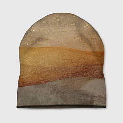Шапка Бежевые блестяшки текстура