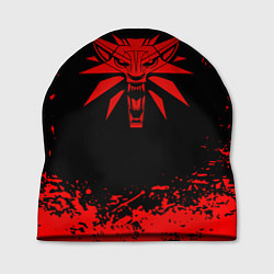 Шапка Ведьмак красные краски, цвет: 3D-принт