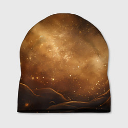 Шапка Песочный фон со звездами