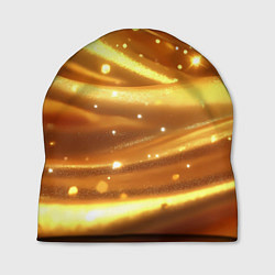 Шапка Золотая ткань с блестками