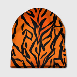 Шапка Тигровый огненный паттерн, цвет: 3D-принт