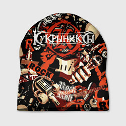 Шапка Кукрыниксы на фоне электрогитар, цвет: 3D-принт