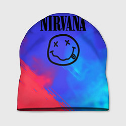 Шапка Nirvana жидкие краски