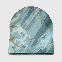 Шапка Холодный голубой абстракция