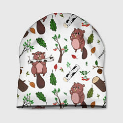 Шапка Бобер и полено, цвет: 3D-принт