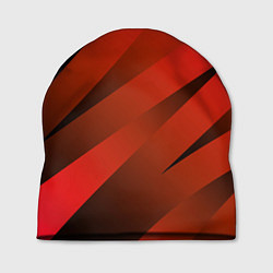 Шапка Красно-коричневый абстрактные полосы