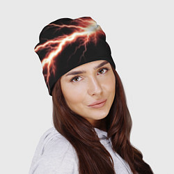 Шапка Lightning red, цвет: 3D-принт — фото 2