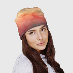 Шапка Градиент в персиковых тоннах, цвет: 3D-принт — фото 2