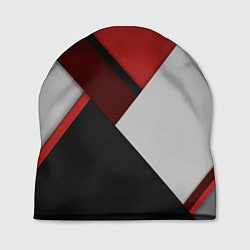 Шапка Color black red grey, цвет: 3D-принт
