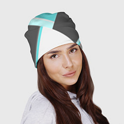 Шапка Color black blue, цвет: 3D-принт — фото 2
