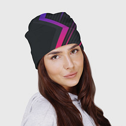 Шапка Color black line, цвет: 3D-принт — фото 2
