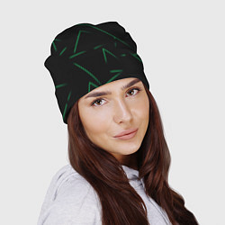 Шапка Color light green line, цвет: 3D-принт — фото 2