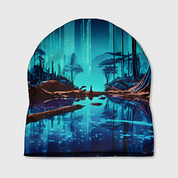 Шапка В неоновом лесу, цвет: 3D-принт