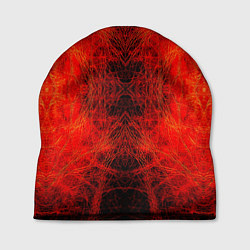 Шапка Красно-черная кожа дракона, цвет: 3D-принт
