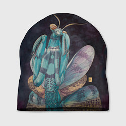 Шапка Богомол акварельный, цвет: 3D-принт