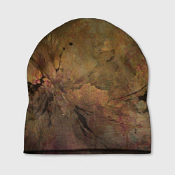 Шапка Абстракция - yellowish-dark pink stone, цвет: 3D-принт