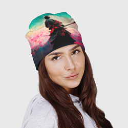 Шапка Самурай и сакура, цвет: 3D-принт — фото 2