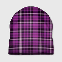 Шапка Color pink checkerboard