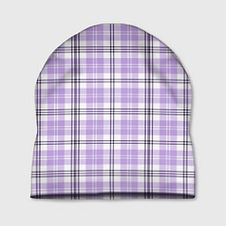 Шапка Checkered light purple