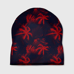 Шапка Palm black red