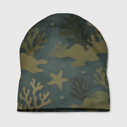 Шапка Подводный камуфляж из рыб