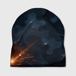 Шапка Камуфляжная текстура с дырами, цвет: 3D-принт