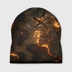 Шапка Искры в разломах на камуфляже