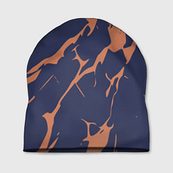 Шапка Разломы на синем, цвет: 3D-принт