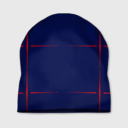 Шапка Color blue red stripes, цвет: 3D-принт