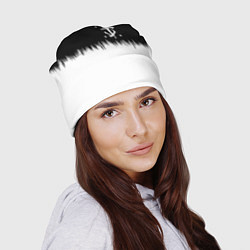 Шапка Doom краски черно белый, цвет: 3D-принт — фото 2