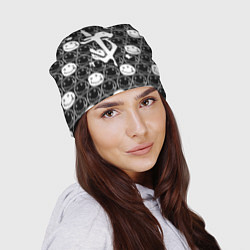 Шапка Doom x nirvana pattern, цвет: 3D-принт — фото 2