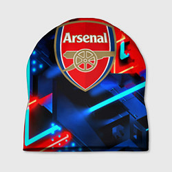 Шапка Arsenal неоновая геометрия