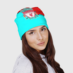 Шапка Liverpool краски текстура штрихи, цвет: 3D-принт — фото 2