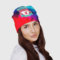 Шапка Liverpool неоновые тропики, цвет: 3D-принт — фото 2