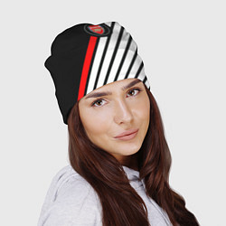 Шапка Арсенал геометрия полосы, цвет: 3D-принт — фото 2