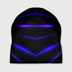 Шапка Color black neon stripes, цвет: 3D-принт