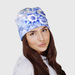 Шапка Жемчужные нежные цветы, цвет: 3D-принт — фото 2